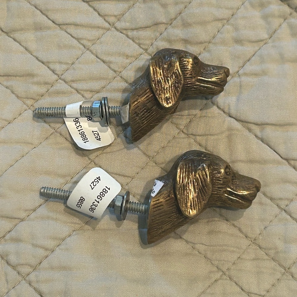 Vintage Anthropologie Dog Head Drawer Knobs - Picture 2 of 9